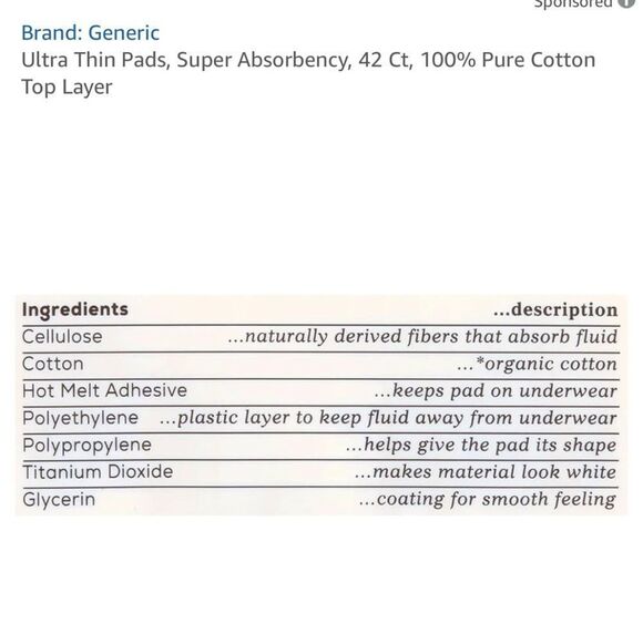 Generic ultra the end pads, 42 count hundred percent cotton - Picture 4 of 5